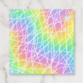 Étiquettes Cadeau Design abstrait Bright Rainbow (Dos)