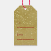 Étiquettes-cadeau Design de coeur en verre romantique (Dos)