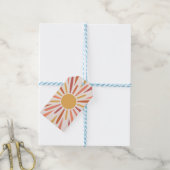 Étiquettes-cadeau Design de style rétro coloré (Avec de laficelle)