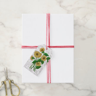Étiquettes-cadeau Design des tournesols