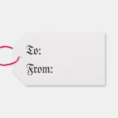 Étiquettes-cadeau Design Dragon Médiéval 2015 (Dos (Horizontal))