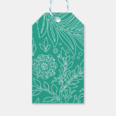 Étiquettes-cadeau Design floral 34 (Devant)