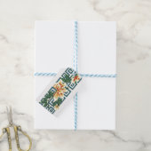 Étiquettes-cadeau Design floral chinois (Avec de laficelle)