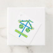 Étiquettes Cadeau design scandinave, Personnalisé Glad midsommar (En situation)