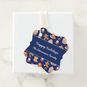 Étiquettes Cadeau Desserts de Noël