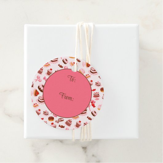 Étiquettes Cadeau Desserts doux (En situation)