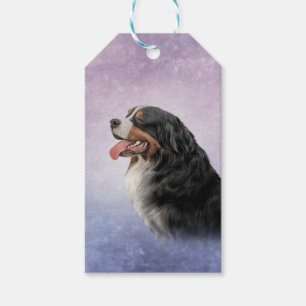 Étiquettes-cadeau Dessin Bernese Mountain Dog