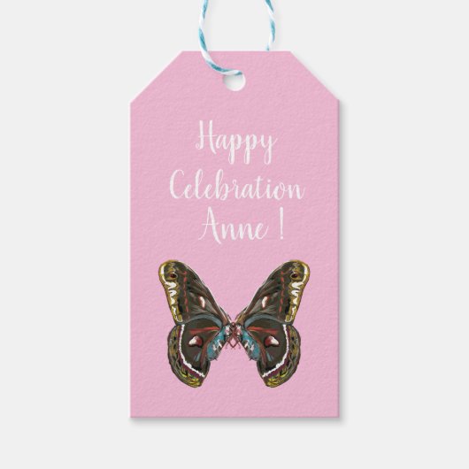 Étiquettes-cadeau Dessin d'art à base de beurre exotique (Devant)