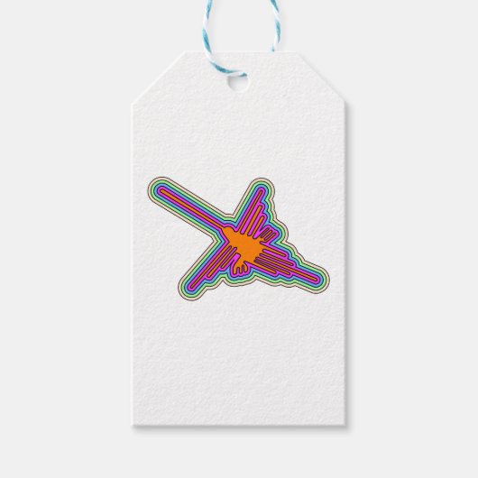 Étiquettes-cadeau Dessin de Nazca Hummingbird Pérou (Devant)