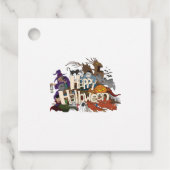 Étiquettes Cadeau dessin d'halloween pour invitations happy hallowee (Devant)