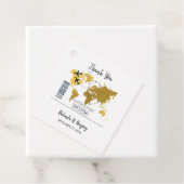 Étiquettes Cadeau Destination Boarding Pass Cadeau Mariage (En situation)