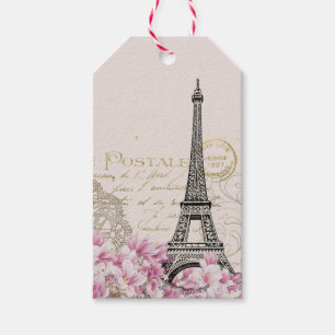 Étiquettes-cadeau Destination de mariage Tour Eiffel Paris Europe
