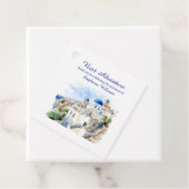 Étiquettes Cadeau Destination Grèce île Partie de retraite (En situation)