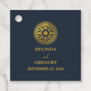 Étiquettes Cadeau Destination Mariage Passeport Compass Mariage Fave