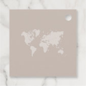 Étiquettes Cadeau Destination Mariage Passeport Compass Mariage Fave (Dos)