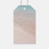 Étiquettes-cadeau Destination Mariage Plage tropicale (Dos)