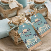 Étiquettes-cadeau Destination Plage Mariage Merci Faveur