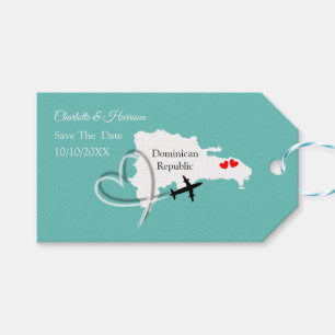 Étiquettes-cadeau Destination République Dominicaine Enregistrer La 