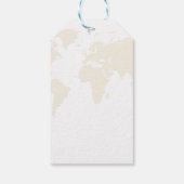 Étiquettes-cadeau Destination Travel Thème mariage merci (Dos)