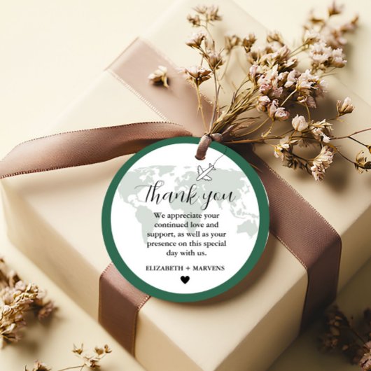 Étiquettes Cadeau Destination Voyage Thème Mariage accueil Guess bag