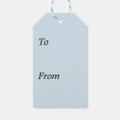 Étiquettes-cadeau Deux Aquarelles Bleu et Vert Oiseaux (Dos)