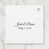 Étiquettes Cadeau Deux Coeurs connectés (Dos)