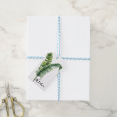 Étiquettes-cadeau Deux élégants Palm Feuilles Tropical Aloha Mariage (Avec de laficelle)