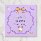 Étiquettes Cadeau Deux Fantômes d'Halloween Éffrayants (Devant)