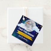 Étiquettes Cadeau Deux La Lune 2e Anniversaire (En situation)