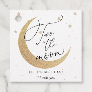 Étiquettes Cadeau Deux La Lune Anniversaire