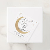 Étiquettes Cadeau Deux La Lune Anniversaire (En situation)