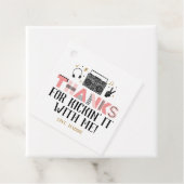 Étiquettes Cadeau Deux Legs pour quitter le deuxième Merci d'anniver (En situation)