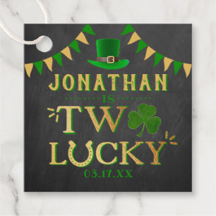 Étiquettes Cadeau Deux Lucky St. Patrick's Day 2e anniversaire