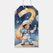 Étiquettes-cadeau Deux lune fête d'anniversaire 2 (Dos)