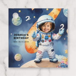 Étiquettes Cadeau Deux lune fête d'anniversaire 2