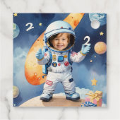 Étiquettes Cadeau Deux lune fête d'anniversaire 2 (Dos)