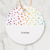 Étiquettes Cadeau Deux mariées et confetti Merci lesbienne mariage (Dos)