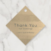 Étiquettes Cadeau Deux Moon Boy 2e anniversaire Merci bleu (Dos)