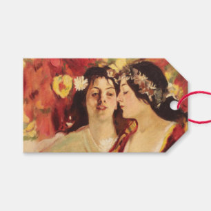 Étiquettes-cadeau Deux muses du printemps (par Stefan Luchian)
