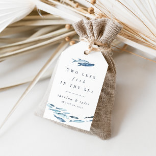 Étiquettes-cadeau Deux poissons de moins dans la mer Personnalisé