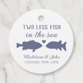 Étiquettes Cadeau Deux Poissons En Moins Dans La Mer Couples Douche (Devant)