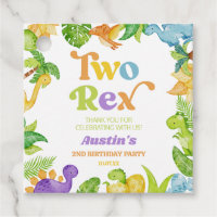 Deux Rex Dinosaur 2ème fête d'anniversaire