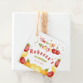 Étiquettes Cadeau Deux tti Frutti Fruity Fun Fun Deuxième Anniversai (En situation)