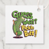 Étiquettes Cadeau Devinez quoi_ Fesses de cornichon ! Drôle de conco (Dos)