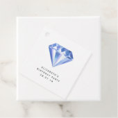 Étiquettes Cadeau Diamant brillant de minuit (En situation)