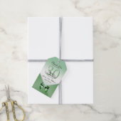 Étiquettes-cadeau Diamants romantiques et Bow d'émeraude 30e anniver (Avec de la ficelle)