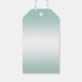 Étiquettes-cadeau Diamants romantiques et Bow Turquoise 30e annivers (Dos)