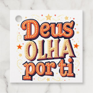 Étiquettes Cadeau Dieu veille sur toi