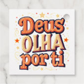 Étiquettes Cadeau Dieu veille sur toi (Dos)