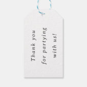 Étiquettes-cadeau Digger Construction Anniversaire Fête Favoriser Ta (Dos)